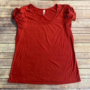 New Xhilaration red short sleeved top size XXL